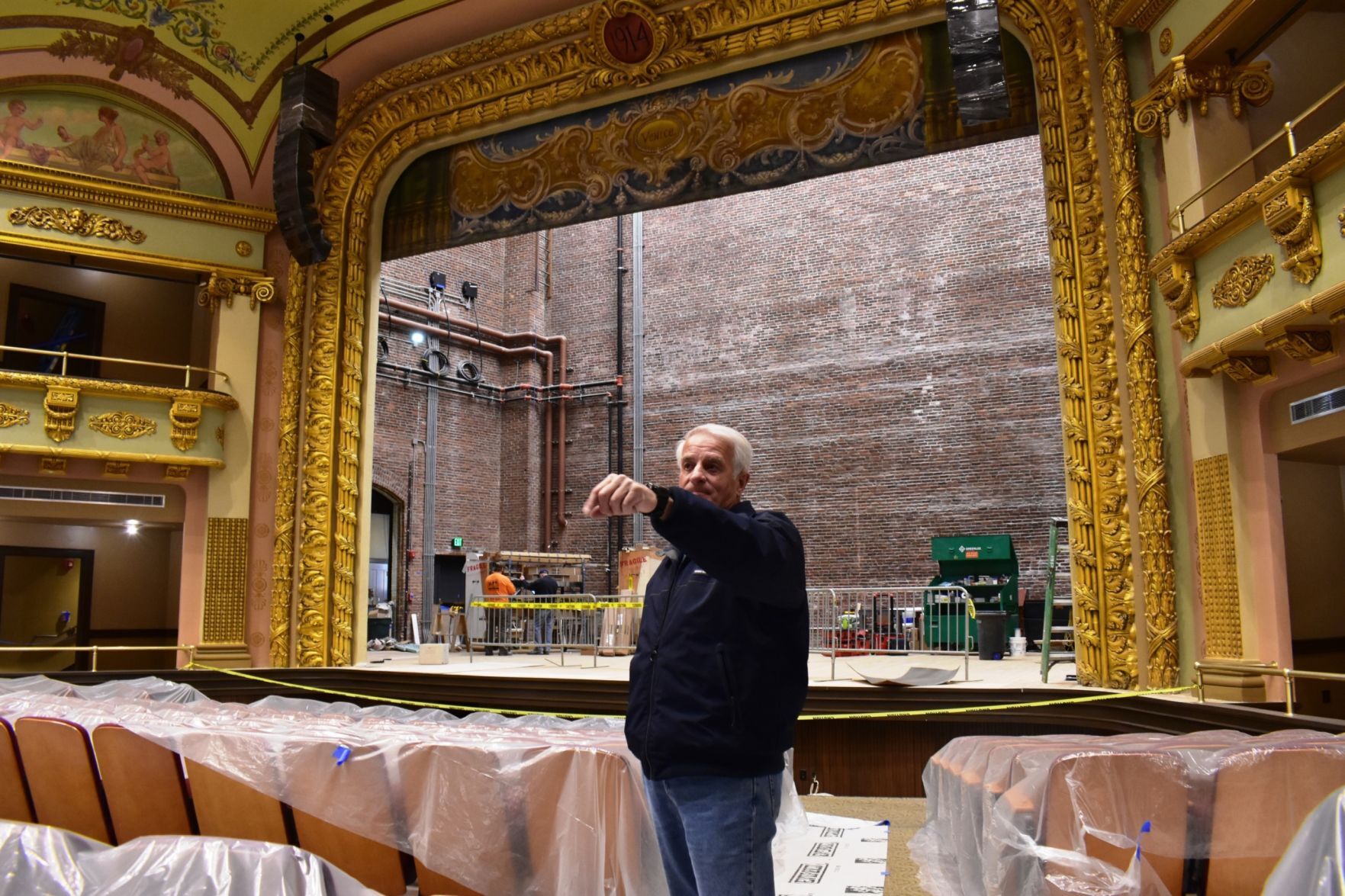 Bob Hamel inside the Colonial